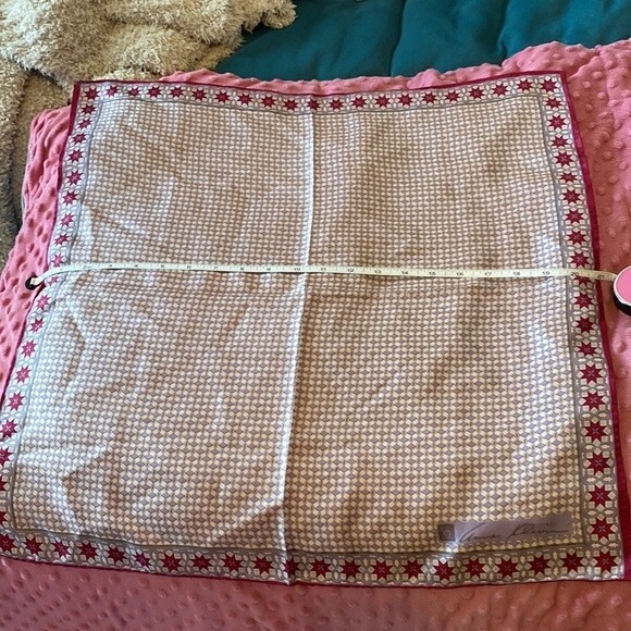 Lavender and pink Anne Klein square scarf - Picture 5 of 7